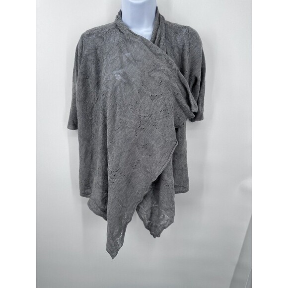 Eileen Fisher Cardigan Sweater Sz Small 100% Merino Wool Open Front Lightweight - Picture 2 of 11